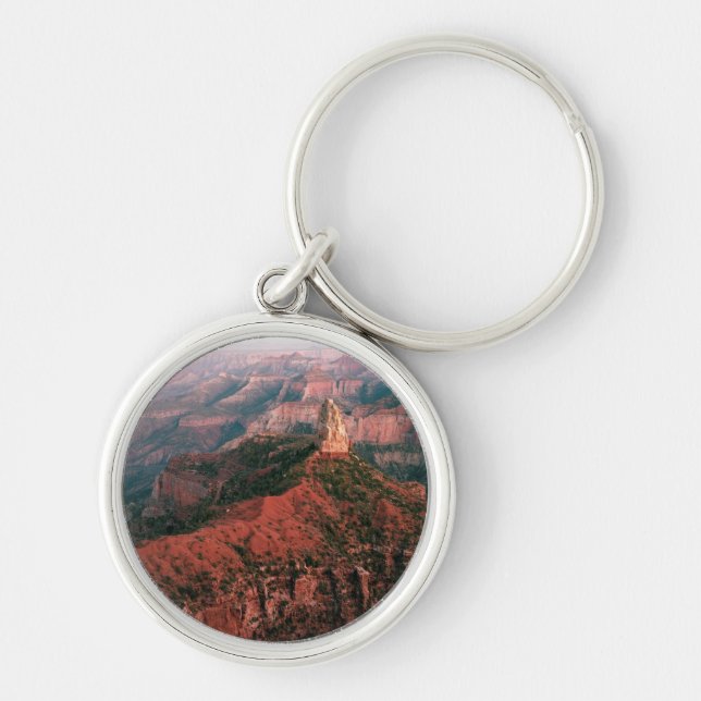 Point Imperial and Mount Hayden at Sunset Key Ring (Front)
