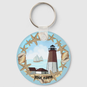 Point Judith Lighthouse keychain