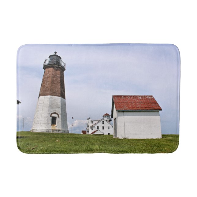 Point Judith Lighthouse, Rhode Island Bath Mat (Front)
