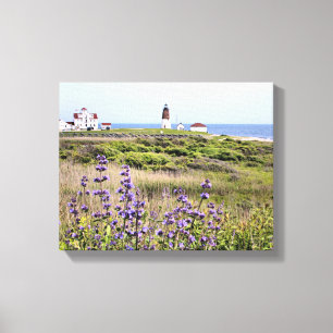 Point Judith Lighthouse, RI Wrapped Canvas