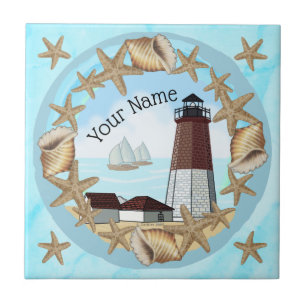 Point Judith Lighthouse  Tile