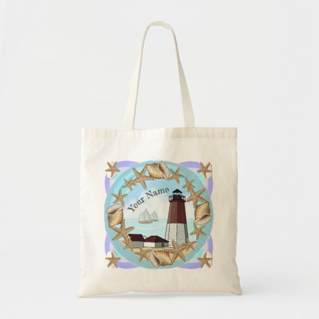 Point Judith Lighthouse tote bag (Front)