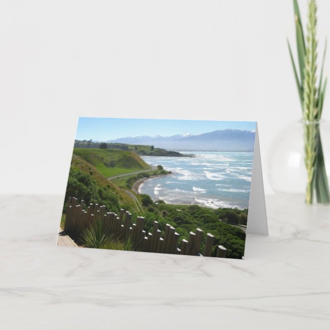 Point Kean Pathway, New Zealand Greeting Card (Front)