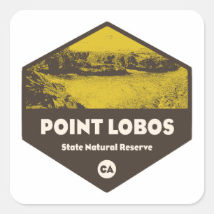 Point Lobos State Natural Reserve California Square Sticker