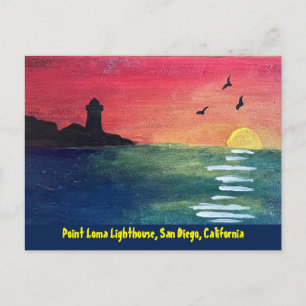 Point Loma Lighthouse San Diego CA Postcard