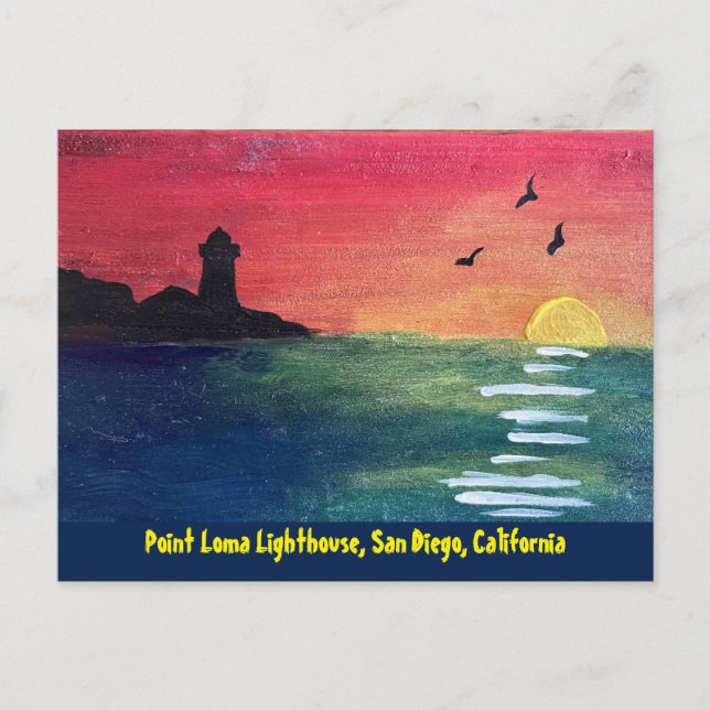 Point Loma Lighthouse San Diego CA Postcard (Front)