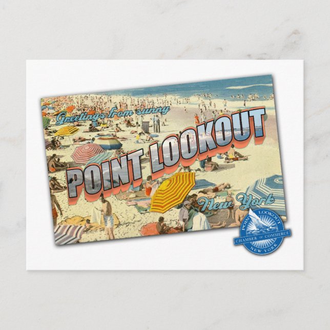 Point Lookout Chamber of Commerce Vintage Postcard (Front)