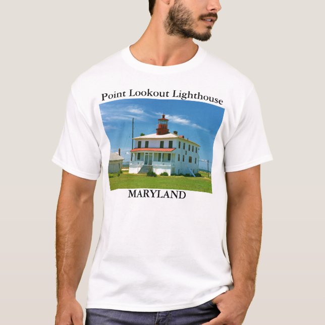 Point Lookout Lighthouse, Maryland T-Shirt (Front)