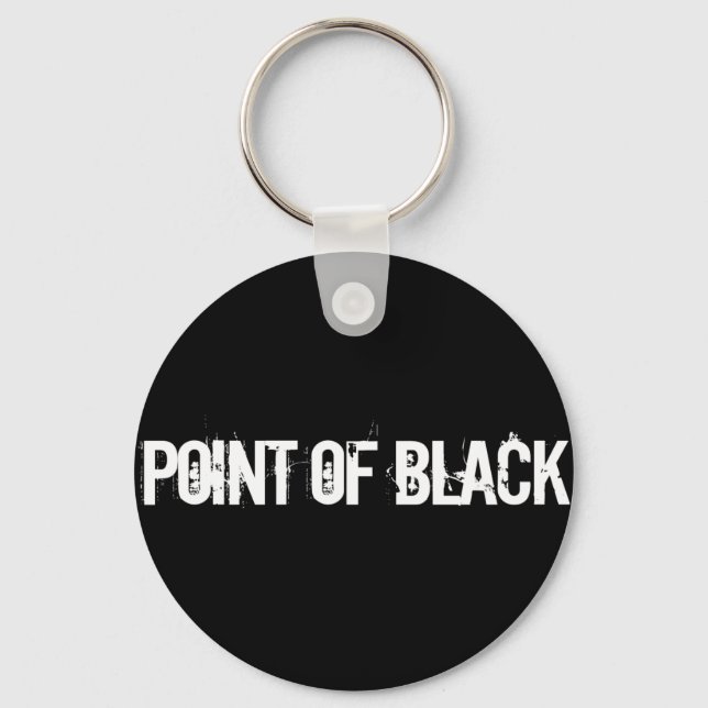 "Point of Black" Key Ring (Front)