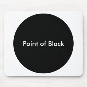 Point of Black Mouse Mat