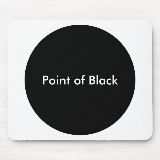Point of Black Mouse Mat (Front)