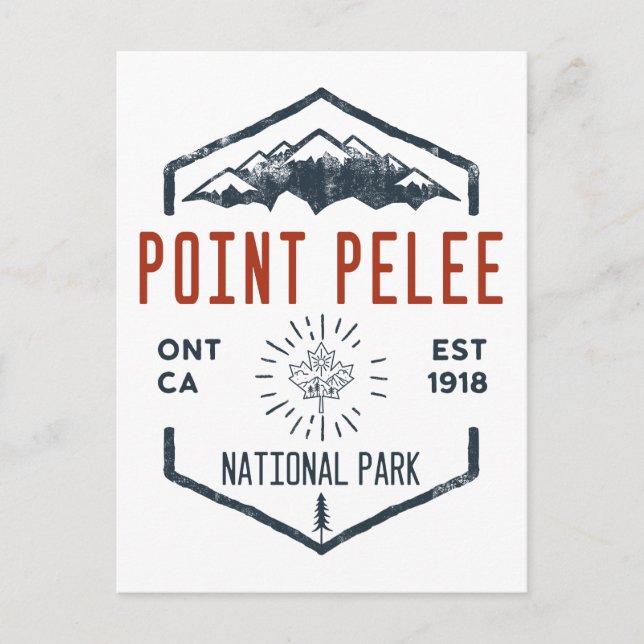 Point Pelee National Park Canada Distressed Postcard (Front)