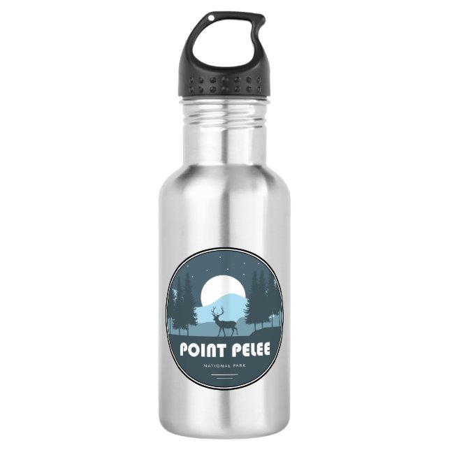 Point Pelee National Park Deer 532 Ml Water Bottle (Front)