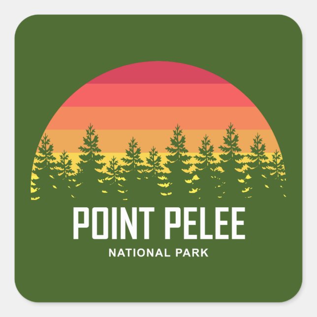 Point Pelee National Park Ontario Canada Square Sticker (Front)