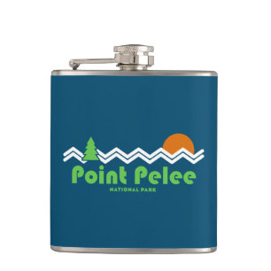 Point Pelee National Park Retro Hip Flask