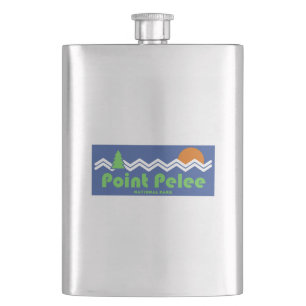 Point Pelee National Park Retro Hip Flask
