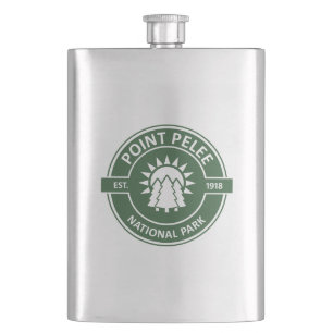 Point Pelee National Park Sun Trees Hip Flask