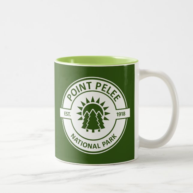 Point Pelee National Park Sun Trees Two-Tone Coffee Mug (Right)