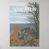 Point Pelee National Park Travel Art Vintage