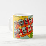 Point Pleasant Beach NJ Greetings Map Coffee Mug<br><div class="desc">A vintage,  very colourful postcard greeting from Pt. Pleasant Beach,  New Jersey repurposed!</div>