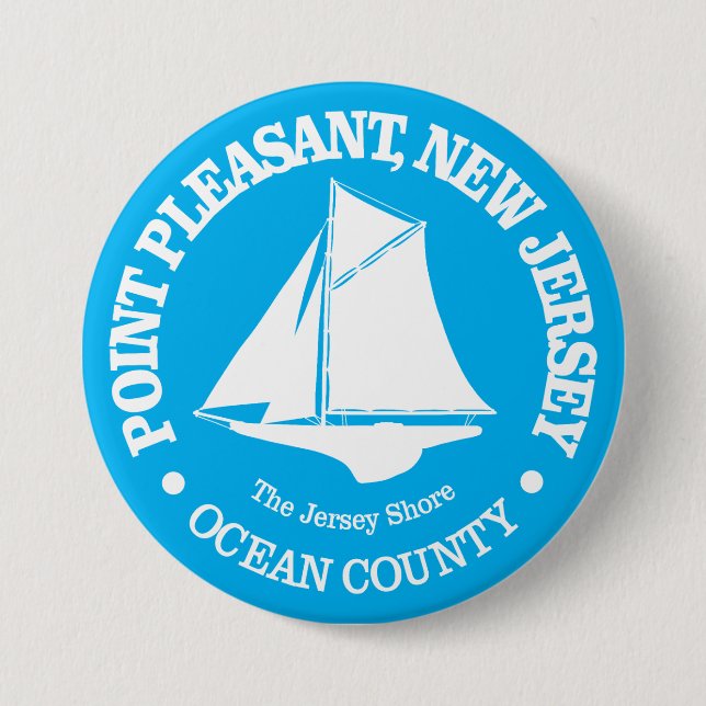 Point Pleasant NJ (sloop) 7.5 Cm Round Badge (Front)