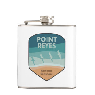 Point Reyes National Seashore California Seagulls Hip Flask