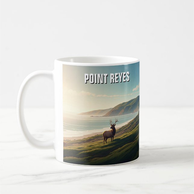 Point Reyes National Seashore Elk Coffee Mug (Left)