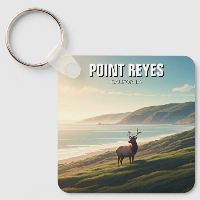 Point Reyes National Seashore Elk Key Ring (Front)