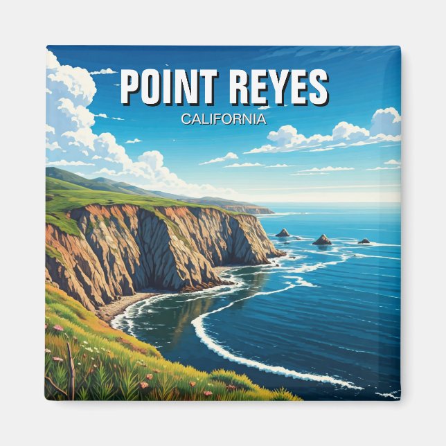 Point Reyes National Seashore Travel Magnet (Front)