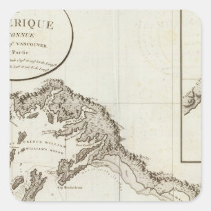 Point Riou to Point Possession Alaska Square Sticker