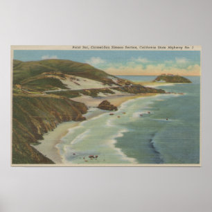 Point Sur, Carmel San Simeon Section, Hwy 1 View Poster