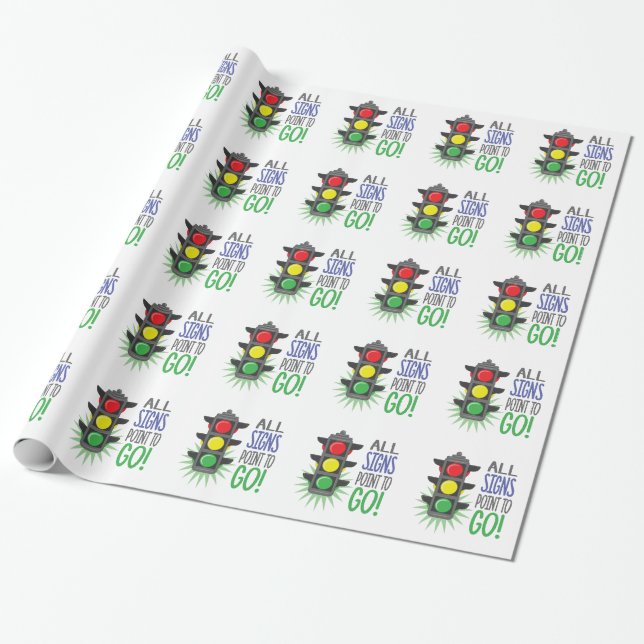Point To Go Wrapping Paper (Unrolled)