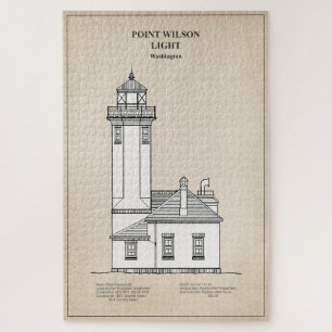 Point Wilson Lighthouse - Washington - SBD Jigsaw Puzzle