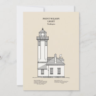 Point Wilson Lighthouse - Washington - SBD Thank You Card