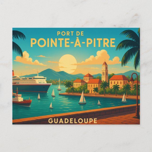 Pointe-à-Pitre Guadeloupe Postcard (Front)