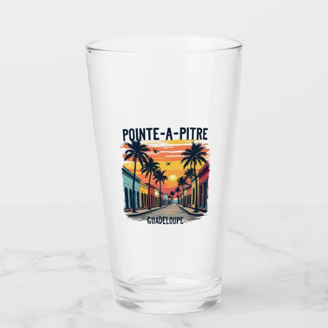 Pointe-à-Pitre Sunset Glass (Front)