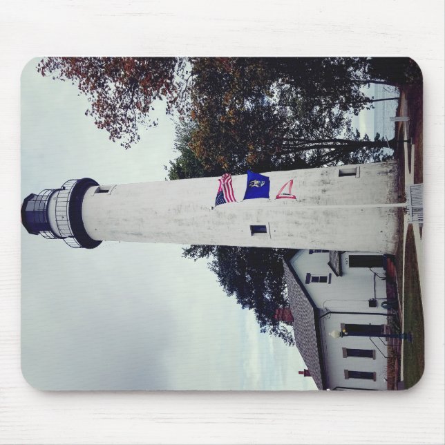 Pointe Aux Barques in Michigan created into a  Mouse Mat (Front)