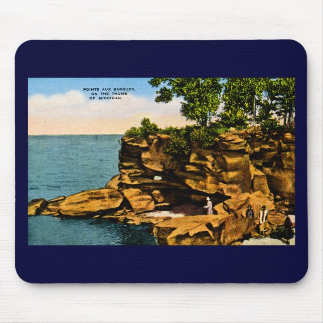 Pointe Aux Barques of the Thumb of Michigan Mouse Mat (Front)