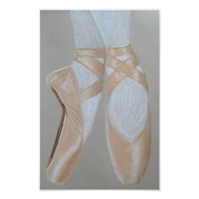 Pointe ballet shoes photo print (Front)