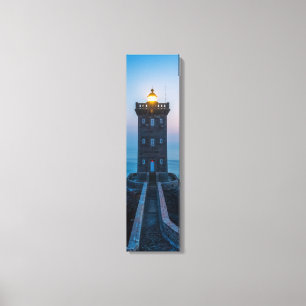 Pointe de Kermorvan Lighthouse Vertical Canvas Art
