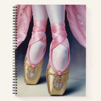Pointe de Oro y Rosa Notebook
