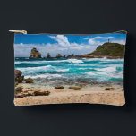 Pointe des Chateaux, Grande-Terre, Guadeloupe Accessory Pouch<br><div class="desc">Pointe des Chateaux's striking cliff formations define Grande-Terre's easternmost edge,  marking where the Atlantic Ocean collides with the Caribbean Sea.</div>