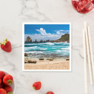 Pointe des Chateaux, Grande-Terre, Guadeloupe Napkin