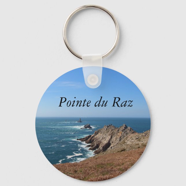 Pointe du Raz in Plogoff Key Ring (Front)