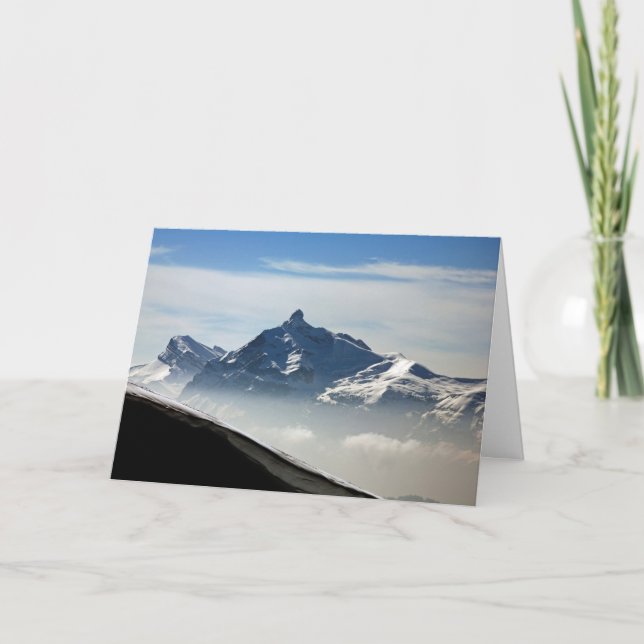 Pointe Percee Morzine France Holiday Card (Front)