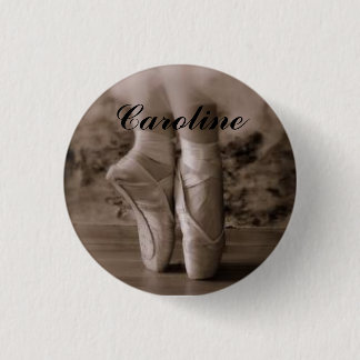 Pointe Shoe - Caroline 3 Cm Round Badge
