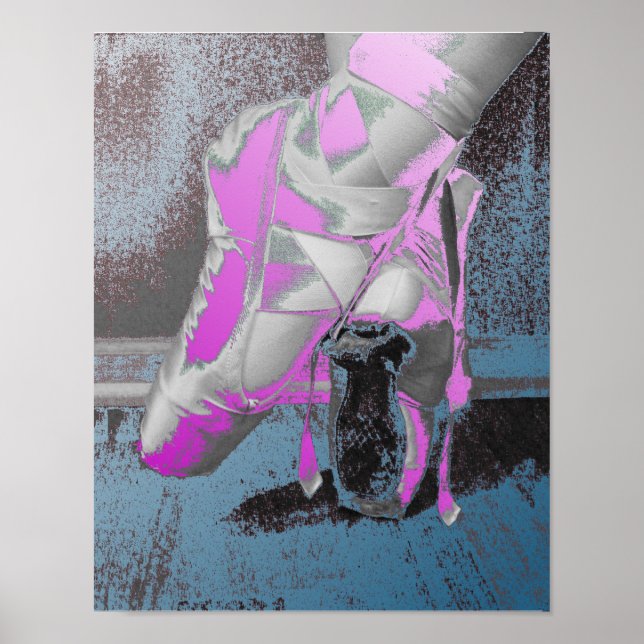 Pointe Shoes Ballet Dance Poster (Front)