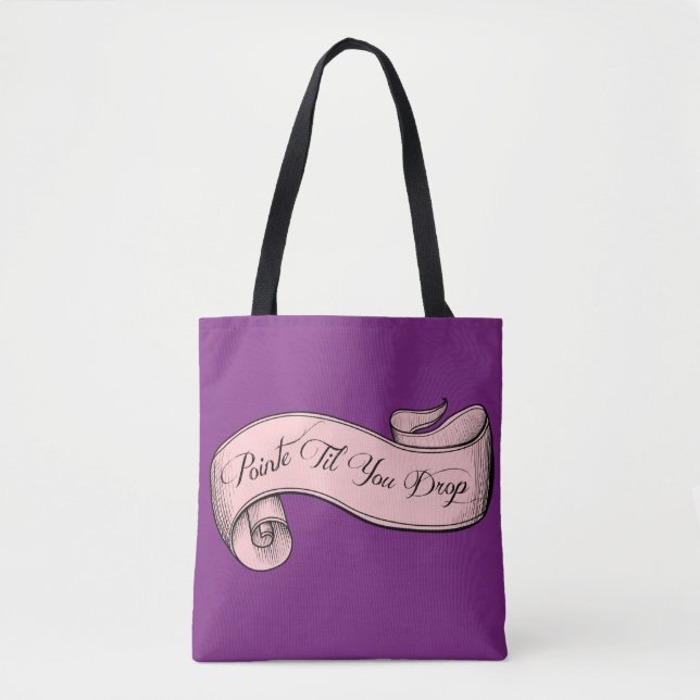Pointe Til You Drop Ballet Bag in Orchid (Front)