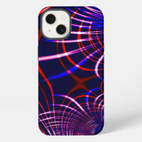Pointed curves from blue to red and white. Lilac?