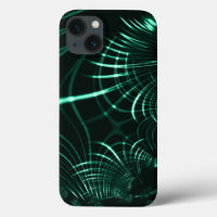 Pointed curves in mix of jungle green and neo mint